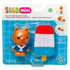 Sago Mini Bath Squirter & Floatie Jinja Cat BPA-Free Toy 1+ Age